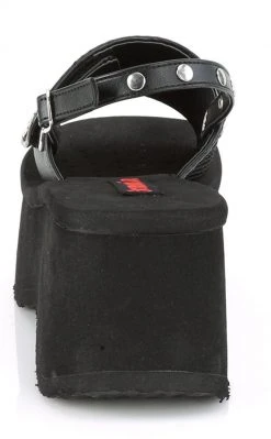 Demonia FUNN-32 Black Platform Slide Sandals Shoes 10 Demonia FUNN-32 Black Platform Slide Sandals Shoes