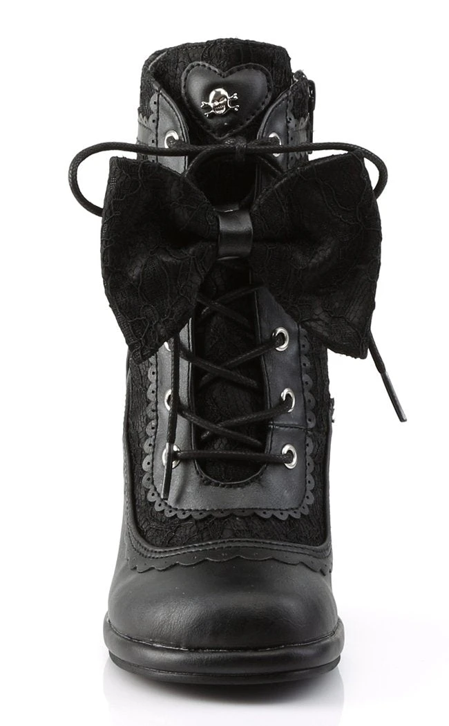 Demonia Shoes GLAM-200 Black Ankle Boots 4 Demonia Shoes GLAM-200 Black Ankle Boots