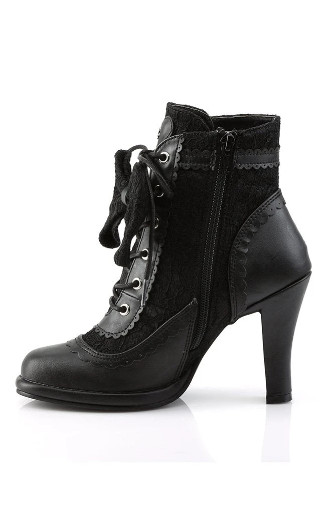 Demonia Shoes GLAM-200 Black Ankle Boots 5 Demonia Shoes GLAM-200 Black Ankle Boots