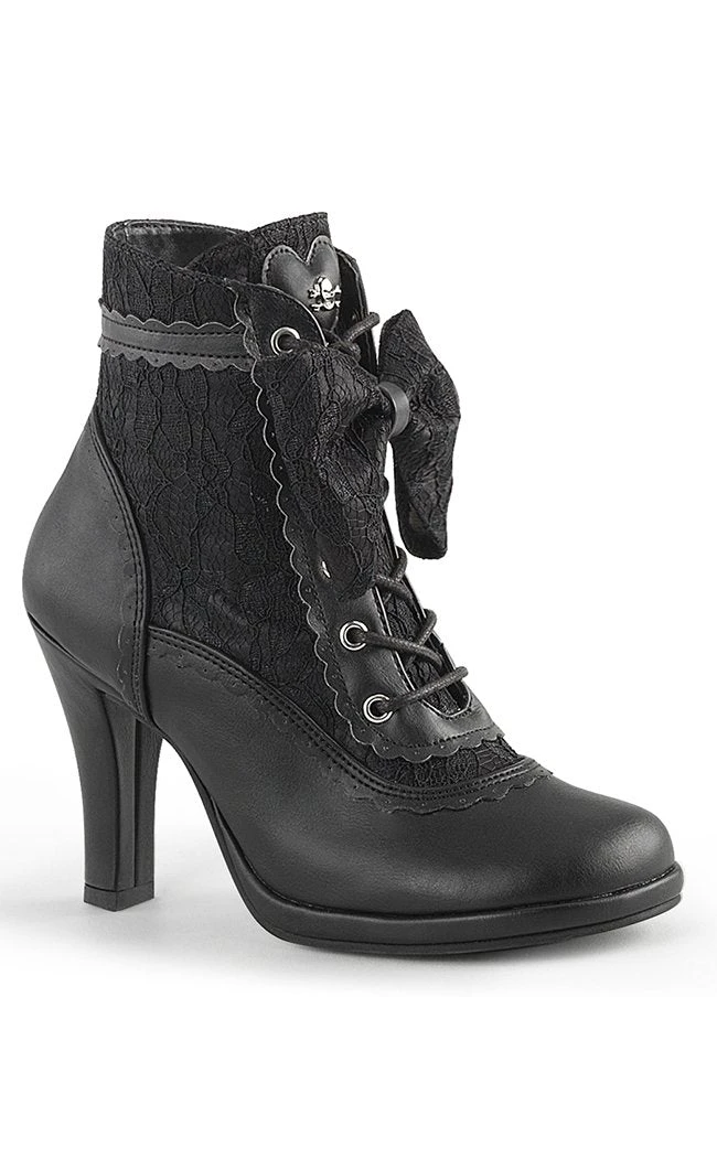 Demonia Shoes GLAM-200 Black Ankle Boots 3 Demonia Shoes GLAM-200 Black Ankle Boots