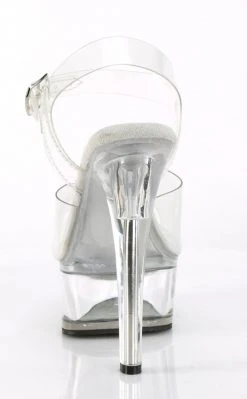 Pleaser Pole Shoes GLEAM-608 Clear Platform Heels