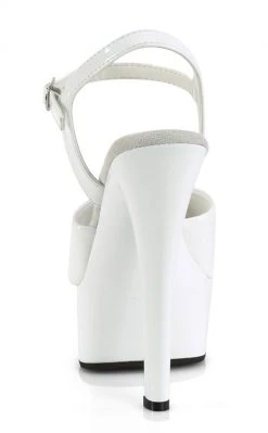 Pleaser GLEAM-609 White Patent Heels Pole Shoes
