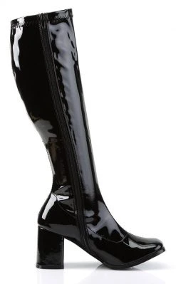 Funtasma GOGO-300 Black Stretch Patent Gogo Boots