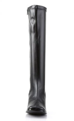 Funtasma GOGO-300 Black Stretch Vegan Leather Gogo Boots