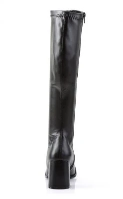 Funtasma GOGO-300 Black Stretch Vegan Leather Gogo Boots