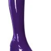 Funtasma GOGO-300 Purple Stretch Patent Gogo Boots