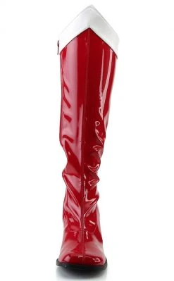 Funtasma GOGO-306 Red Stretch Patent Leather Boots