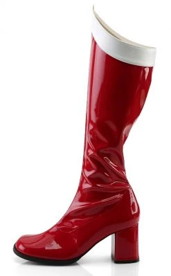 Funtasma GOGO-306 Red Stretch Patent Leather Boots