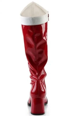 Funtasma GOGO-306 Red Stretch Patent Leather Boots