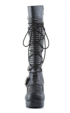 Demonia GOTHIKA-200 Black Steampunk Boots Shoes 8 Demonia GOTHIKA-200 Black Steampunk Boots Shoes