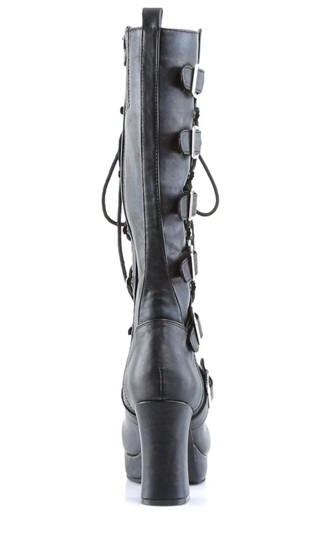 Demonia GOTHIKA-200 Black Steampunk Boots Shoes 6 Demonia GOTHIKA-200 Black Steampunk Boots Shoes