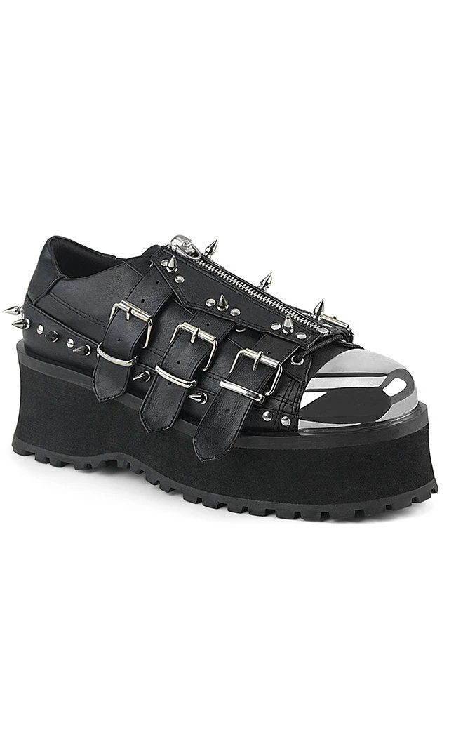 Demonia GRAVEDIGGER-03 Black Creepers Shoes 3 Demonia GRAVEDIGGER-03 Black Creepers Shoes