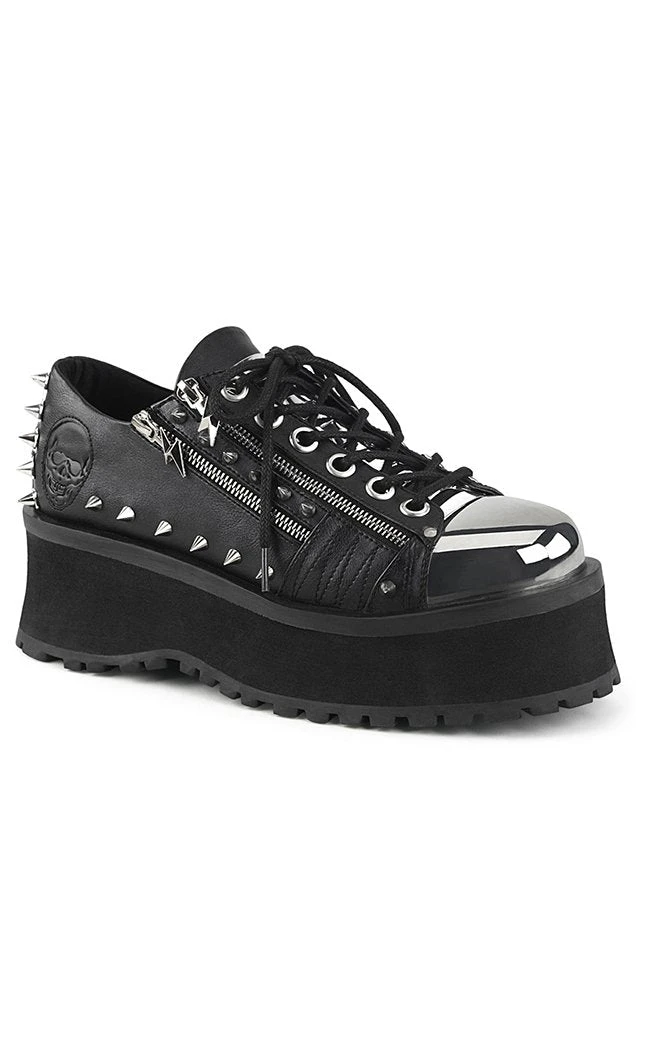 Demonia GRAVEDIGGER-04 Black Creepers Shoes 3 Demonia GRAVEDIGGER-04 Black Creepers Shoes