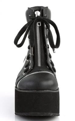 Demonia Shoes GRIP-102 Glitter Sneaker Ankle Boots