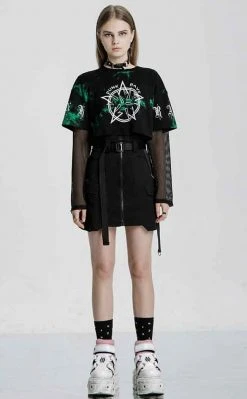 Punk Rave Clothing Gasoline Cargo Skirt 11 Punk Rave Clothing Gasoline Cargo Skirt