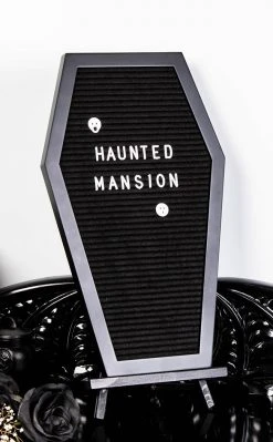 The Haunted Mansion Ghostwriter Spooky Coffin Letterboard Home & Gifts