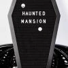 The Haunted Mansion Ghostwriter Spooky Coffin Letterboard Home & Gifts