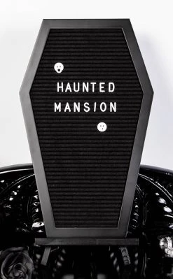 The Haunted Mansion Ghostwriter Spooky Coffin Letterboard Home & Gifts