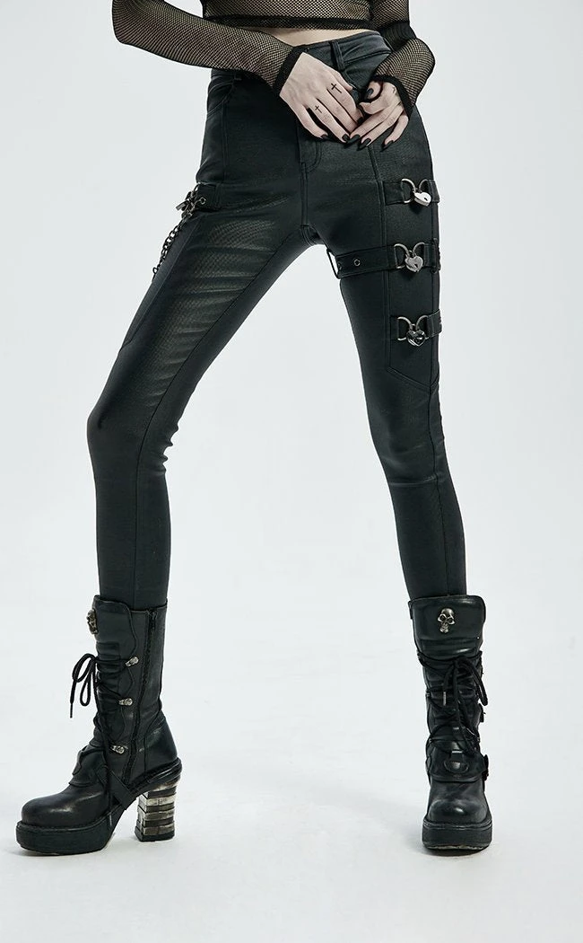 Punk Rave Gladiatrix Faux Leather Jeans 5 Punk Rave Gladiatrix Faux Leather Jeans