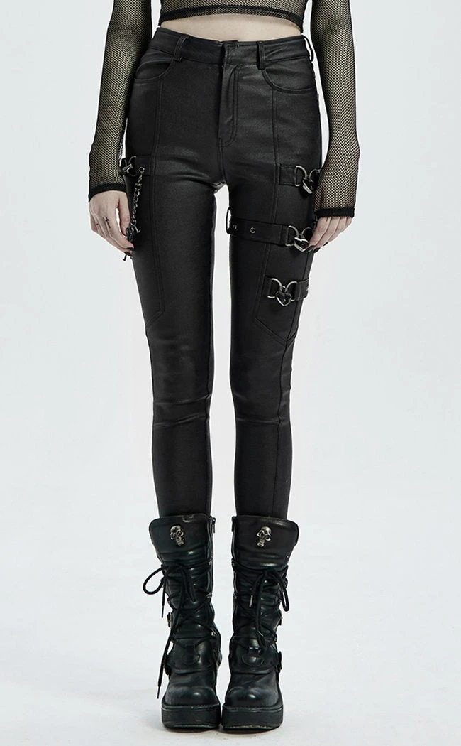 Punk Rave Gladiatrix Faux Leather Jeans 3 Punk Rave Gladiatrix Faux Leather Jeans