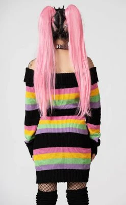 Killstar Good Vibes Knit Sweater Dress