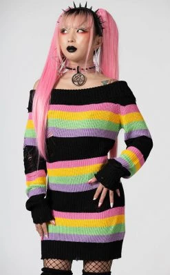 Killstar Good Vibes Knit Sweater Dress