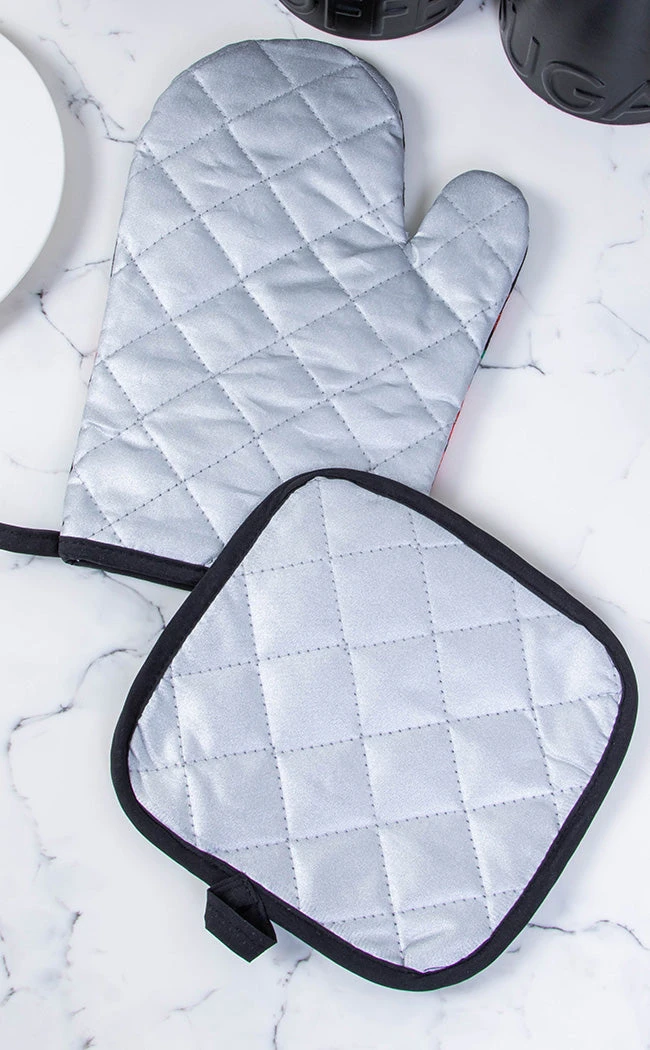 Rose Demon New Arrivals Good Witch Bad Witch Oven Mitt Set 5 Rose Demon New Arrivals Good Witch Bad Witch Oven Mitt Set