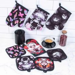 Rose Demon New Arrivals Good Witch Bad Witch Oven Mitt Set 9 Rose Demon New Arrivals Good Witch Bad Witch Oven Mitt Set
