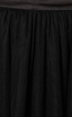 Black Friday Goth Mesh Formal Skirt Clothing
