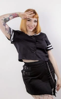 Black Friday Goth Sailor Creep Blouse 7 Black Friday Goth Sailor Creep Blouse