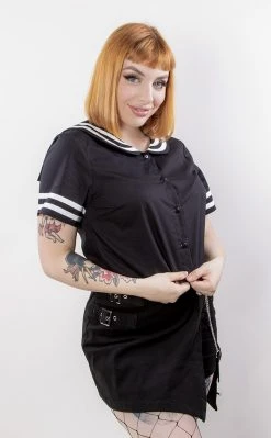 Black Friday Goth Sailor Creep Blouse 8 Black Friday Goth Sailor Creep Blouse