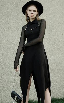 Punk Rave Grave Encounters Hooded Dress