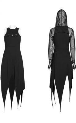 Punk Rave Grave Encounters Hooded Dress