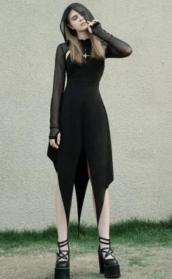 Punk Rave Grave Encounters Hooded Dress