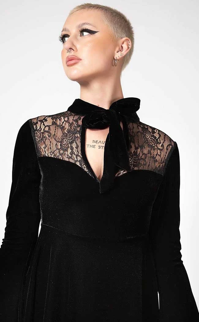 Killstar Grimina Velvet Sorcery Dress Clothing 4 Killstar Grimina Velvet Sorcery Dress Clothing