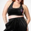 Killstar Groovy Velour Bralet Clothing