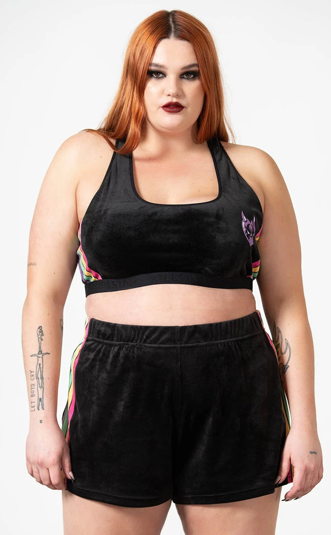 Killstar Groovy Velour Shorts 5 Killstar Groovy Velour Shorts