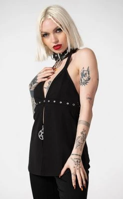 Killstar Hardcore Halter Top Clothing