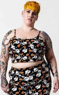 Killstar Haunted Pumpkin Cropped Cami Clothing
