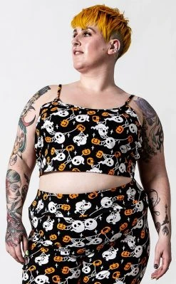 Killstar Haunted Pumpkin Cropped Cami Clothing