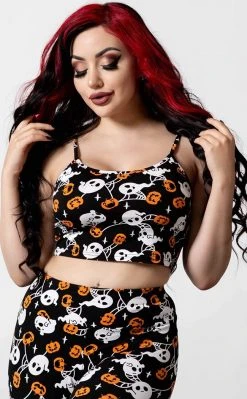Killstar Haunted Pumpkin Cropped Cami Clothing