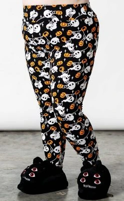 Killstar Haunted Pumpkin Lounge Leggings Clothing