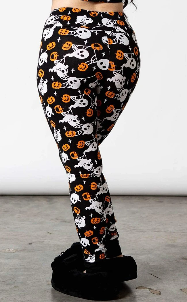 Killstar Haunted Pumpkin Lounge Leggings Clothing 5 Killstar Haunted Pumpkin Lounge Leggings Clothing