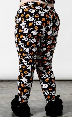 Killstar Haunted Pumpkin Lounge Leggings Clothing 9 Killstar Haunted Pumpkin Lounge Leggings Clothing
