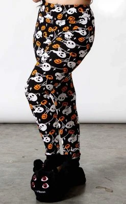 Killstar Haunted Pumpkin Lounge Leggings Clothing