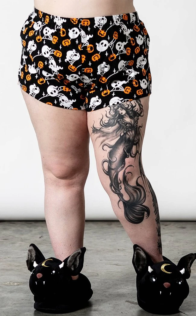 Killstar Clothing Haunted Pumpkin PJ Shorts 5 Killstar Clothing Haunted Pumpkin PJ Shorts