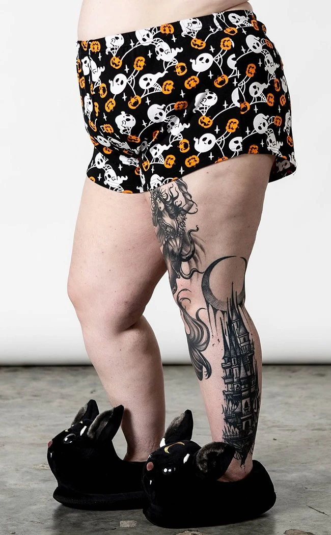 Killstar Clothing Haunted Pumpkin PJ Shorts 7 Killstar Clothing Haunted Pumpkin PJ Shorts