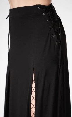 Killstar Clothing Hellverina Split Maxi Skirt 13 Killstar Clothing Hellverina Split Maxi Skirt