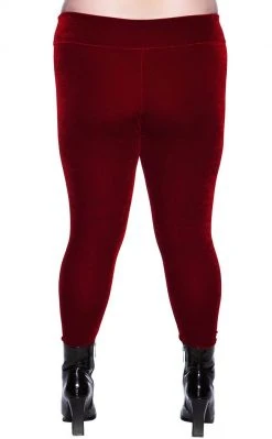 Killstar Hematite Leggings [RUBY] Clothing