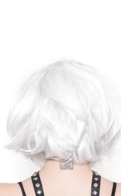 Rockstar Wigs Hologram 12 Inch White Bobbed Wig